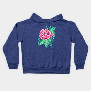 Pink Rose Kids Hoodie